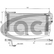 300250 ACR Конденсатор, кондиционер