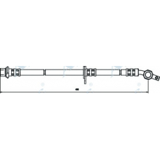 HOS3116 APEC Тормозной шланг