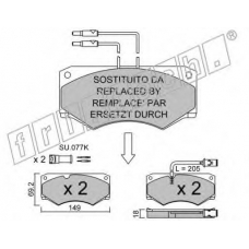 016.5 fri.tech. Комплект тормозных колодок, дисковый тормоз