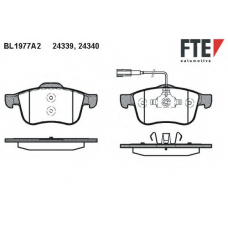 BL1977A2 FTE Комплект тормозных колодок, дисковый тормоз
