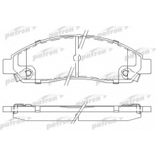 PBP1816 PATRON Комплект тормозных колодок, дисковый тормоз