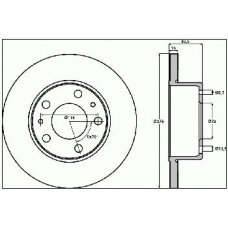 569105B BENDIX Тормозной диск