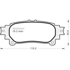1048 MGA Комплект тормозных колодок, дисковый тормоз