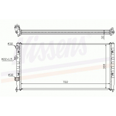 65252A NISSENS Радиатор, охлаждение двигателя