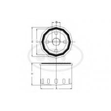 SM 823 SCT Масляный фильтр