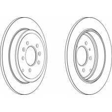 DDF245-1 FERODO Тормозной диск