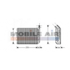 3700V097 VAN WEZEL Испаритель, кондиционер