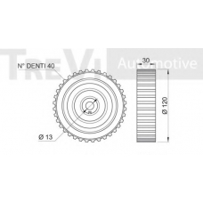TD1645 TREVI AUTOMOTIVE Паразитный / Ведущий ролик, зубчатый ремень