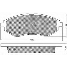 10675 BSF Комплект тормозных колодок, дисковый тормоз