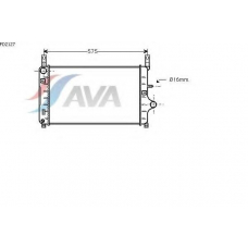 FD2127 AVA Радиатор, охлаждение двигателя