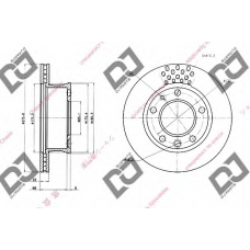 BD1485 DJ PARTS Тормозной диск