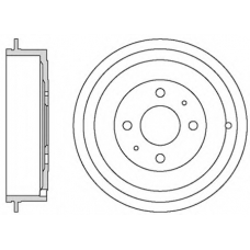 VBD666 MOTAQUIP Тормозной барабан