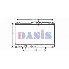 140083N AKS DASIS Радиатор, охлаждение двигателя