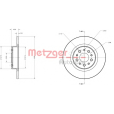 6110320 METZGER Тормозной диск