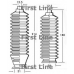 FSG3114 FIRST LINE Пыльник, рулевое управление