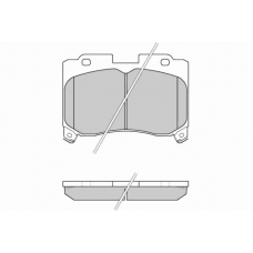 12-0740 E.T.F. Комплект тормозных колодок, дисковый тормоз