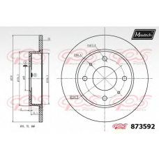 873592.6060 MAXTECH Тормозной диск