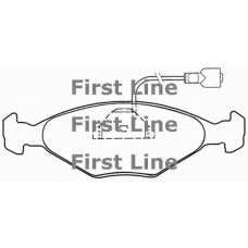 FBP1043 FIRST LINE Комплект тормозных колодок, дисковый тормоз