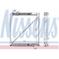 62652A NISSENS Радиатор, охлаждение двигателя