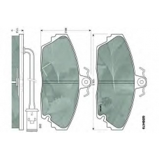 GDB479 TRW Комплект тормозных колодок, дисковый тормоз