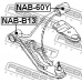 NAB-60Y FEBEST Подвеска, рычаг независимой подвески колеса