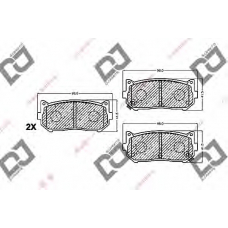 BP1506 DJ PARTS Комплект тормозных колодок, дисковый тормоз