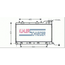 2501201 KUHLER SCHNEIDER Радиатор, охлаждение двигател