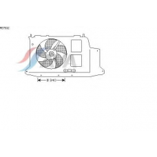 PE7532 AVA Вентилятор, охлаждение двигателя