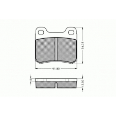 7.007 PEX Комплект тормозных колодок, дисковый тормоз