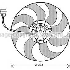 VW7526 Prasco Вентилятор, охлаждение двигателя