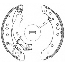 BSA2077.00 OPEN PARTS Комплект тормозных колодок