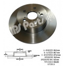 IBP-1260 IPS Parts Тормозной диск