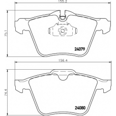 8DB 355 006-891 HELLA PAGID Комплект тормозных колодок, дисковый тормоз