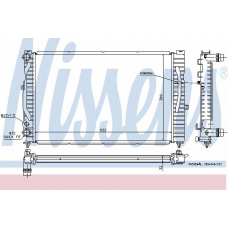 60299A NISSENS Радиатор, охлаждение двигателя