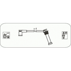 FS50 JANMOR Комплект проводов зажигания