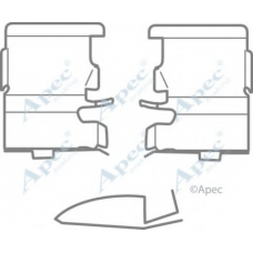 KIT1155 APEC Комплектующие, тормозные колодки