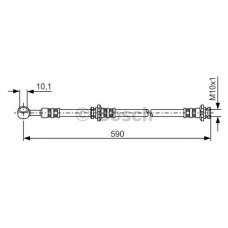 1 987 476 122 BOSCH Тормозной шланг