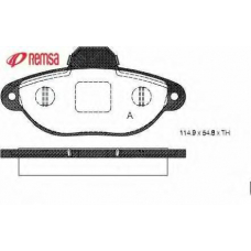 0414.20 METZGER Комплект тормозных колодок, дисковый тормоз
