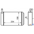 8FH 351 024-211 HELLA Теплообменник, отопление салона