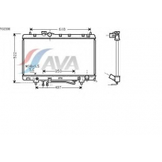 TO2330 AVA Радиатор, охлаждение двигателя