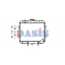 140550N AKS DASIS Радиатор, охлаждение двигател