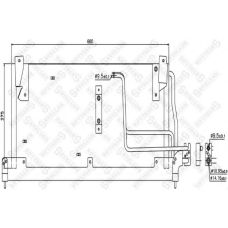 10-45487-SX STELLOX Конденсатор, кондиционер