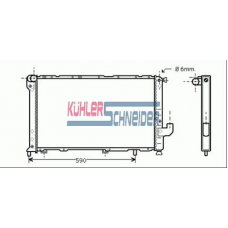1707401 KUHLER SCHNEIDER Радиатор, охлаждение двигател