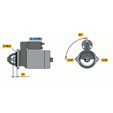 0 001 112 015 BOSCH Стартер