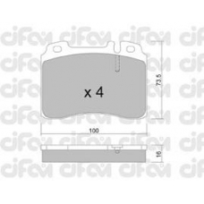 822-667-1 CIFAM Комплект тормозных колодок, дисковый тормоз