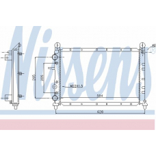61873 NISSENS Радиатор, охлаждение двигателя