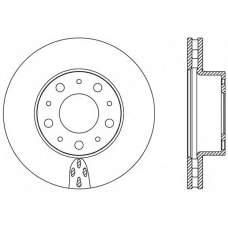 BDA2438.20 OPEN PARTS Тормозной диск