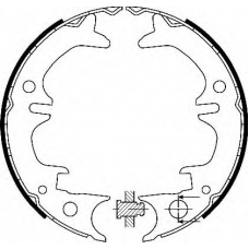 BS1133 QUINTON HAZELL Комплект тормозных колодок, стояночная тормозная с