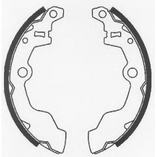 BS750 QUINTON HAZELL Комплект тормозных колодок