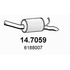 14.7059 ASSO Глушитель выхлопных газов конечный
